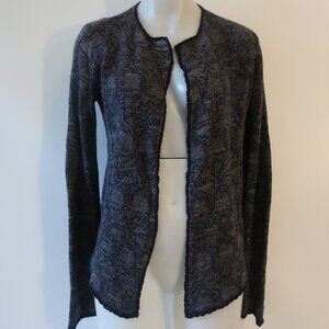 Womens Lainey Blue, Gray Open Cardigan Sweater M